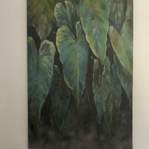 Large Tropical Foliage Palm Wall Art - Picture 4 of 4